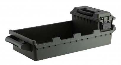 MAL970-4 Set 4 ammunition boxes with transport tray Photo MAL970-4 Set 4 ammunition boxes with transport tray