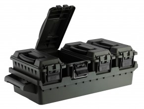 MAL970-7 Set 4 ammunition boxes with transport tray Photo MAL970-7 Set 4 ammunition boxes with transport tray