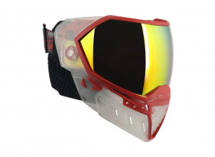 Photo MAS7237-3.jpg EVS Crystal SE Clear/Red Goggle with Fire Mirror Lens