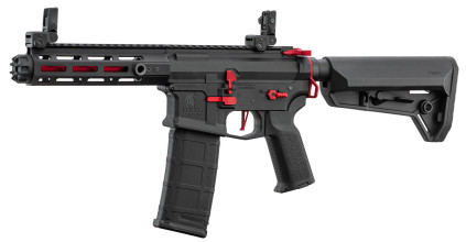 Réplique AEG LT-32 Hellion Noir/Rouge NSR pack complet
