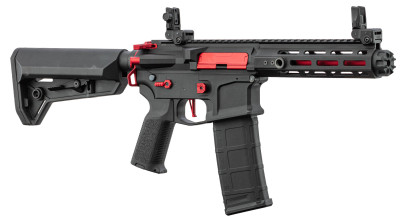 Réplique AEG LT-32 Hellion Noir/Rouge NSR pack complet