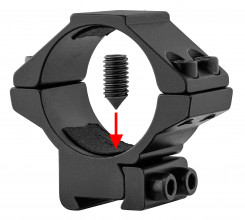 Photo OP148-06.jpg RTI 30mm Mounting Clamps - 11mm Rail - Nut Tightening