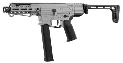 Zion Arms PW9 MOD 0 Chrome Replica with Free Stock