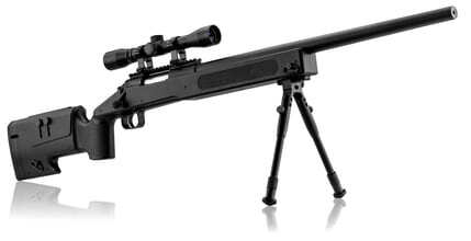 Pack airsoft sniper type M40 ressort 1. 9j + ...