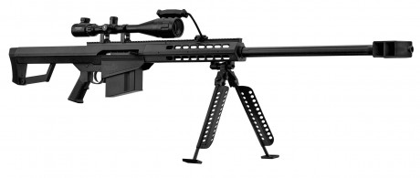 Photo PCKLR3050-03 Pack Sniper LT-20 black M82 1.5J + scope + bi-pod + handle