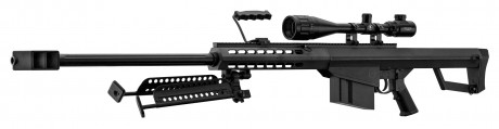 Photo PCKLR3050-07 Pack Sniper LT-20 black M82 1.5J + scope + bi-pod + handle