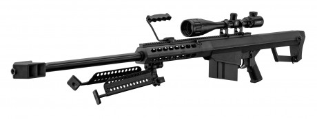 Photo PCKLR3050-08 Pack Sniper LT-20 black M82 1.5J + scope + bi-pod + handle