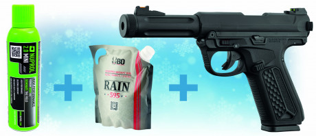 Pack de Noel réplique GBB AAP01  + billes + gaz