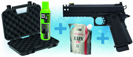 Pack de Noel Hi-capa hex-comb Raven + billes + ...
