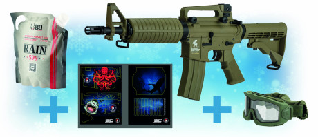 Pack de Noel replique M4 COMMANDO AEG Skin Shark
