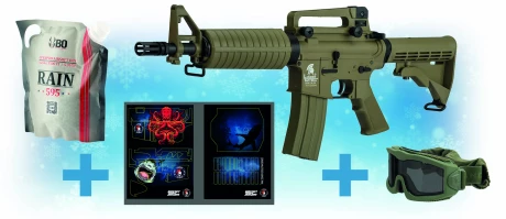 Christmas Pack M4 COMMANDO AEG Replica Skin Shark