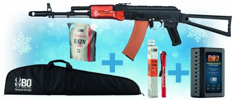 Pack de Noel réplique AEG AK74 + batterie Lipo + ...