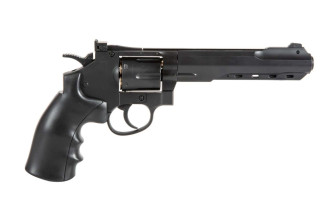 Photo PG1096-01.jpg Révolver airsoft WELL G296C CO2 Full Metal 6 pouces noir