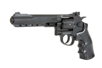 Photo PG1096-03.jpg Révolver airsoft WELL G296C CO2 Full Metal 6 pouces noir