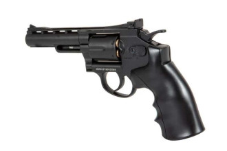 Photo PG1097-02.jpg Révolver airsoft WELL G296B CO2 Full Metal 4 pouces noir