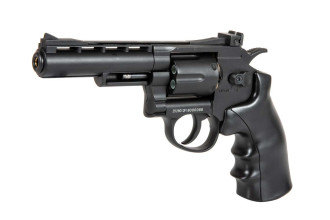 Photo PG1097-03.jpg Révolver airsoft WELL G296B CO2 Full Metal 4 pouces noir