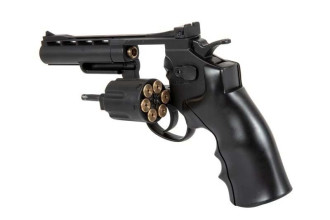 Photo PG1097-04.jpg Révolver airsoft WELL G296B CO2 Full Metal 4 pouces noir