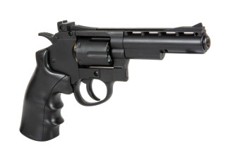 Photo PG1097-05.jpg Révolver airsoft WELL G296B CO2 Full Metal 4 pouces noir