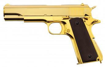 Photo PG1121O-01.jpg Réplique GBB 1911 Gold Golden Eagle