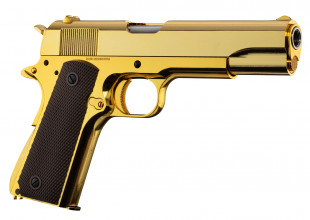 Photo PG1121O-03.jpg Réplique GBB 1911 Gold Golden Eagle