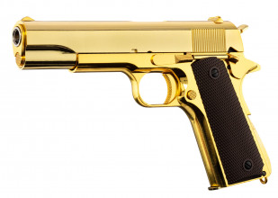 Réplique GBB 1911 Gold Golden Eagle