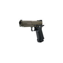Photo PG2070T-05.jpg ARCTURUS Pistolet GBB Vanguard 5'' Hi-Capa BLK/TAN