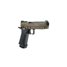Photo PG2070T-07.jpg ARCTURUS Pistolet GBB Vanguard 5'' Hi-Capa BLK/TAN