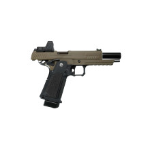 Photo PG2070TR-04.jpg ARCTURUS Pistolet GBB Vanguard 5'' RDS BLK/TAN