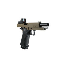 Photo PG2070TR-08.jpg ARCTURUS Pistolet GBB Vanguard 5'' RDS BLK/TAN