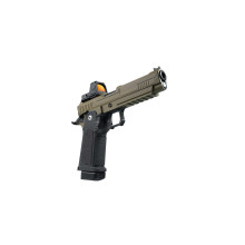 Photo PG2070TR-10.jpg ARCTURUS Pistolet GBB Vanguard 5'' RDS BLK/TAN