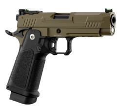 Photo PG2071T-21.jpg ARCTURUS Pistolet GBB Vanguard 4.3'' Hi-Capa BLK/TAN