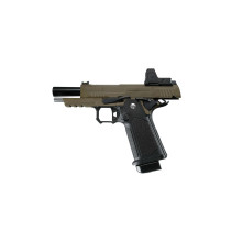 Photo PG2071TR-02.jpg ARCTURUS Pistolet GBB airsoft Vanguard 4.3'' RDS BLK/TAN