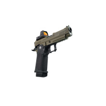 Photo PG2071TR-10.jpg ARCTURUS Pistolet GBB airsoft Vanguard 4.3'' RDS BLK/TAN