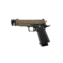 Photo PG2072T-01.jpg ARCTURUS Pistolet GBB Vanguard 4.3'' Comp BLK/TAN