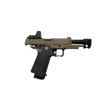 Photo PG2072TR-03.jpg ARCTURUS Pistolet GBB Vanguard 4.3'' RDS Comp BLK/TAN