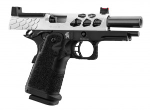 Photo PG9008S-02.jpg Pistolet Airsoft GBB Stryk Hi-Capa 4.3 Silver Lancer Tactical