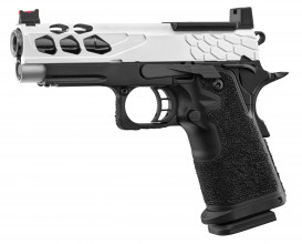 Photo PG9008S-05.jpg Pistolet Airsoft GBB Stryk Hi-Capa 4.3 Silver Lancer Tactical