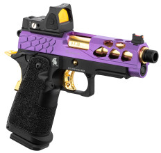 Photo PG9011-01.jpg Airsoft Pistol GBB Stryk Hi-Capa 4.3 + RMR purple/gold Lancer Tactical