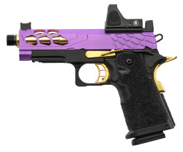 Photo PG9011-05.jpg Airsoft Pistol GBB Stryk Hi-Capa 4.3 + RMR purple/gold Lancer Tactical