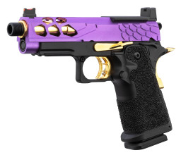 Airsoft Pistol GBB Stryk Hi-Capa 4.3 purple/gold ...