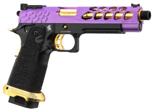 PG9013-01.jpg Pistolet Airsoft GBB Stryk Hi-Capa 5.1 Violet et Or Lancer Tactical Photo PG9013-01.jpg Pistolet Airsoft GBB Stryk Hi-Capa 5.1 Violet et Or Lancer Tactical
