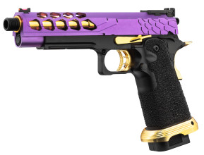 PG9013-03.jpg Pistolet Airsoft GBB Stryk Hi-Capa 5.1 Violet et Or Lancer Tactical Photo PG9013-03.jpg Pistolet Airsoft GBB Stryk Hi-Capa 5.1 Violet et Or Lancer Tactical