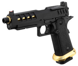 Photo PG9016-07.jpg Pistolet Airsoft GBB HERACLES Hi-Capa 5.1 Noir/Gold avec RMR Lancer Tactical