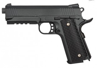 Photo PR9011 Réplique pistolet à ressort Galaxy G25 M1911 MEU full metal 0,5J