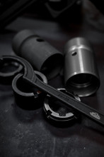 Photo PU006-07.jpg GUN POWER TOOL Clé Crochet Castle Nut AR15