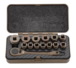 Photo PU008-1.webp GUN POWER TOOL Kit Douilles Shell 14 pcs Cerakote