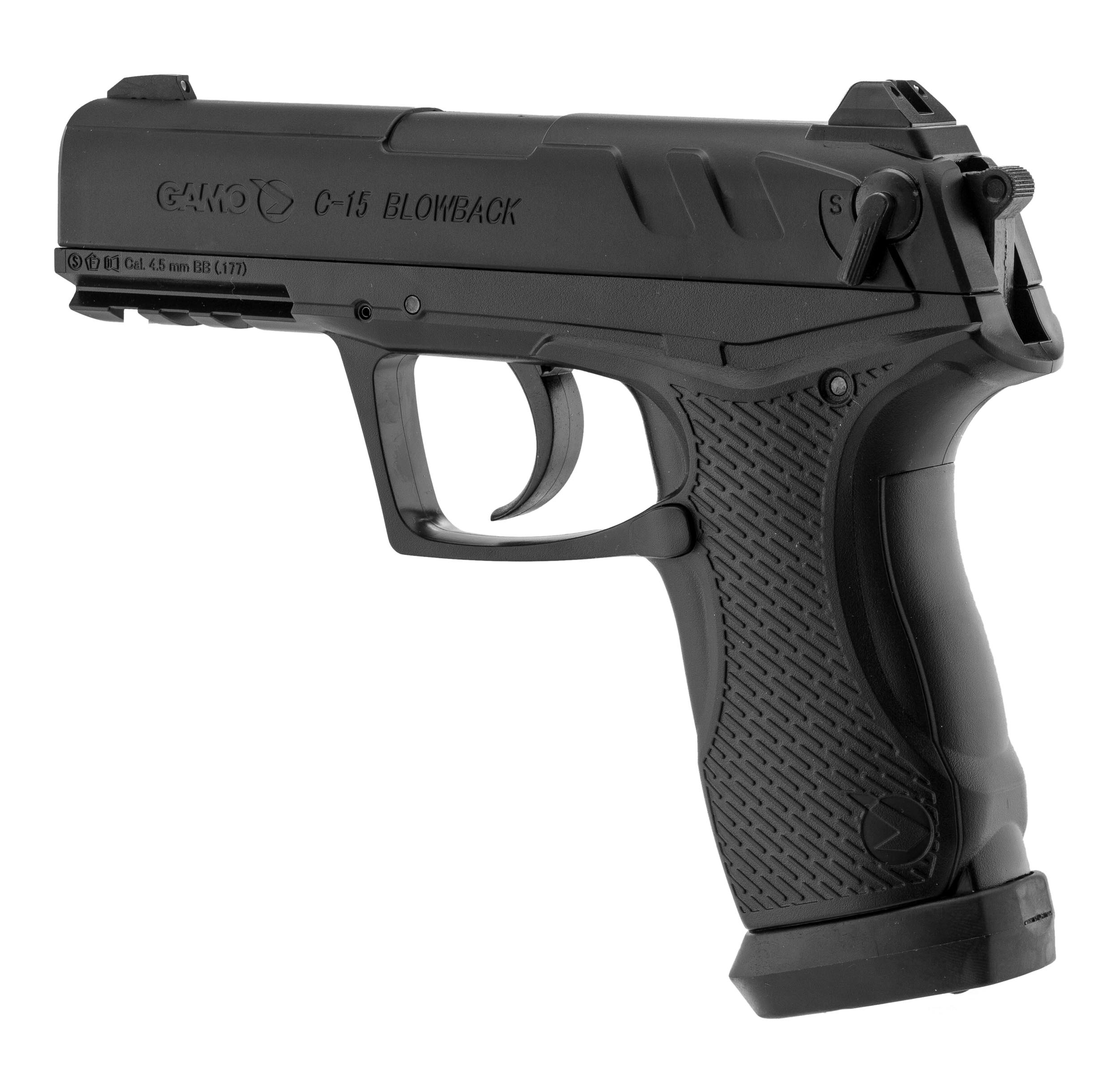 GAMO C15 Blowback CO2 pistol - .177 rifle bore (3,10 joules) Couleur Black