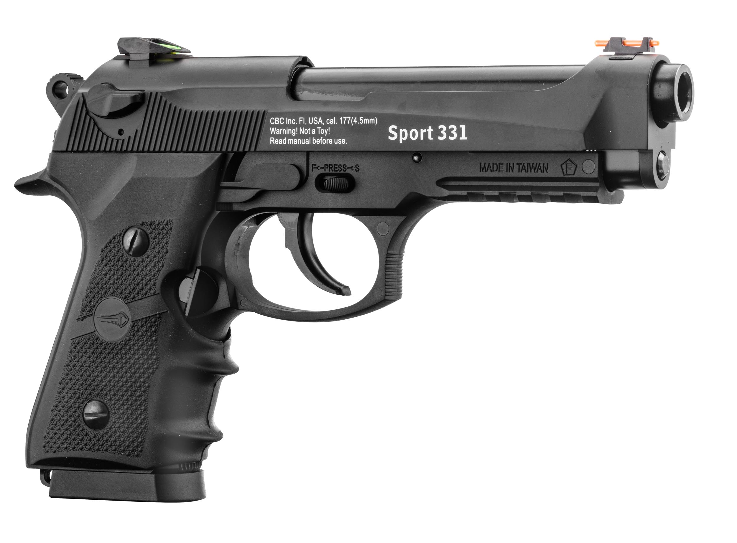 ACP705-1 Pistolet Co2 culasse mobile BORNER SPORT 331 cal. 4.5mm BB&#039;s - ACP705