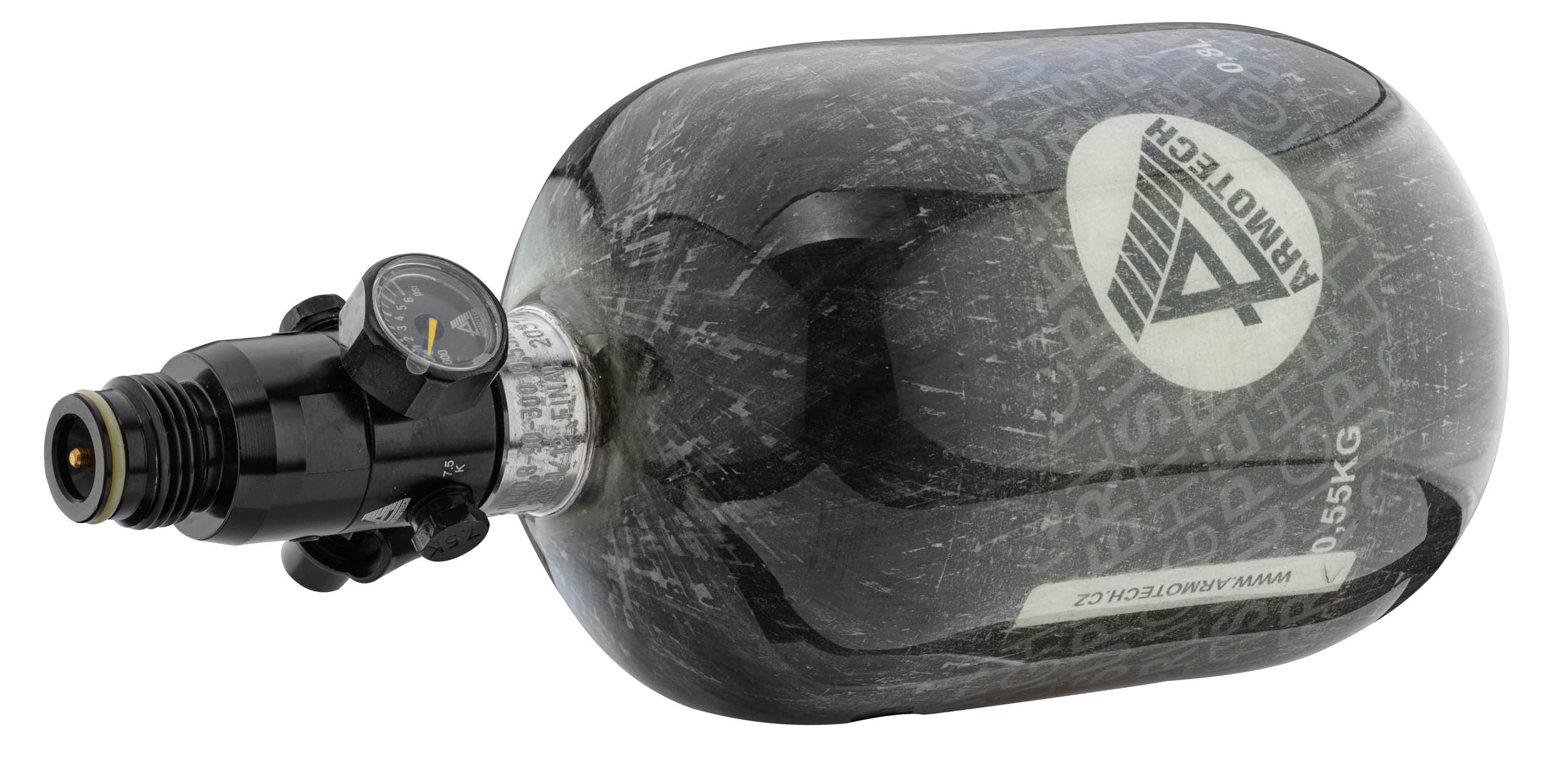 SUPRA Kevlar 0.8L 4500 PSI air tank with regulator Armotech