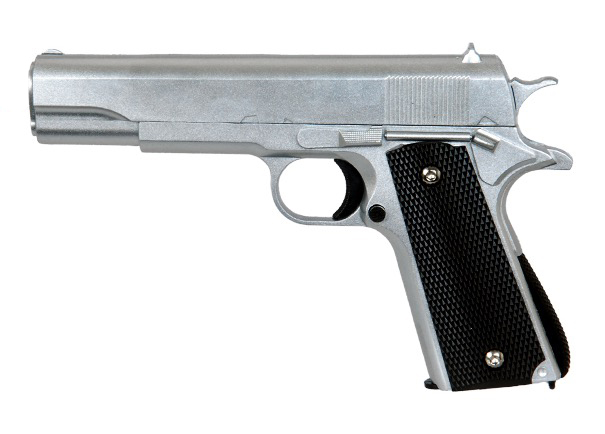 Réplique pistolet à ressort Galaxy G13S Silver full metal 0,5J